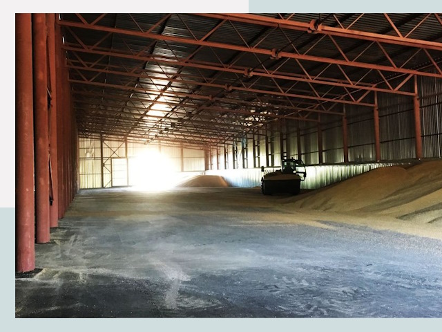 Строительство зернохранилищ в Сланцах