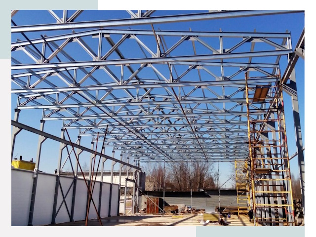 Строительство цехов в Сланцы от 620 руб. под ключ