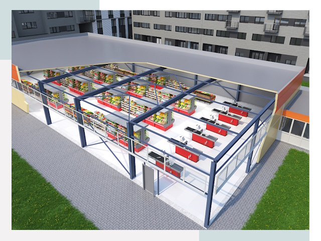 Строительство магазинов в Сланцы от 620 руб. за м²