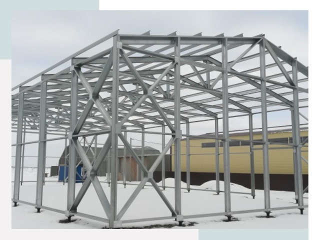 Каркасные ангары в Сланцах