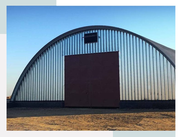 Арочные ангары в Сланцах
