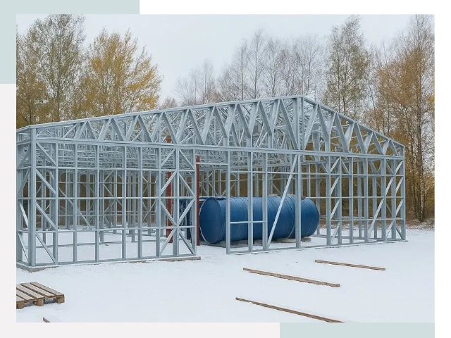 Металлические ангары в Сланцах