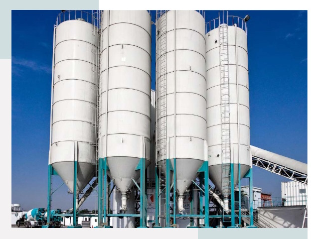 Строительство цементных силосов в Сланцах