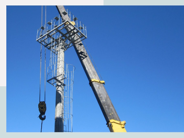 Монтаж осветительных мачт в Сланцы от 620 руб.